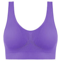 Sujetador deportivo de color sólido para mujer, top de fitness, gimnasio, yoga, entrenamiento atlético, suave, acolchado - details 32