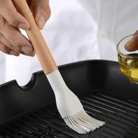 Utensilios de cocina blancos, mango de madera multifuncional, herramienta de silicona - details 4