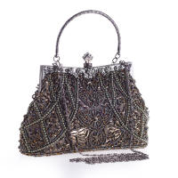 Bolso de mano vintage de bordado de cuentas, bolso de noche, cheongsam clásico, combinación perfecta - details 3