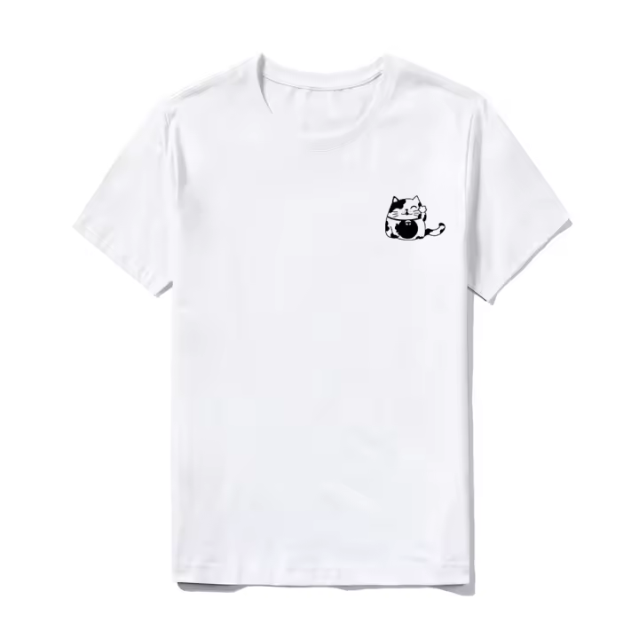 Camiseta de Algodón 100% Suave y Transpirable Fit Clásico para Uso Diario Patrón Impreso - 1