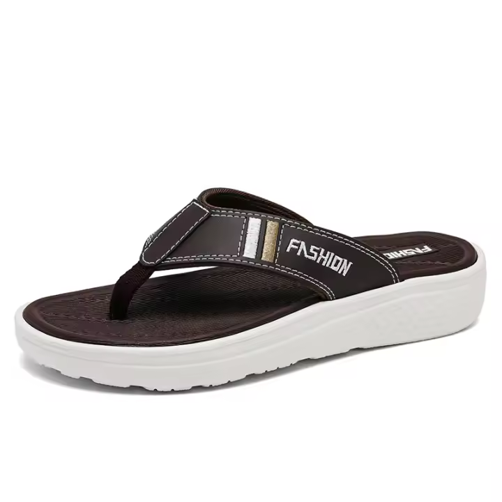 Zapatillas de Hombre de Alta Gama Antideslizantes, Suela Gruesa, Aumento de Altura, Para Exteriores, Playa, Ligeras - 1