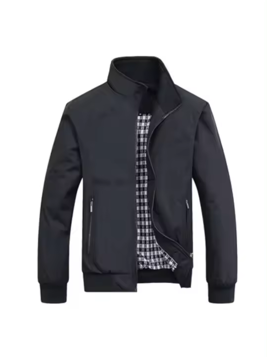 Chaqueta Bomber Ligera para Hombres Abrigo Casual con Crema Perfecta para Primavera y Otoño - 1