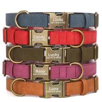 Conjunto Collar personalizado perro, correa plomo caminar, collares de cuero para mascotas, perros pequeños, medianos y grandes, - details 9