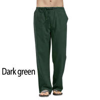 Spring Men's Linen Wide Leg Pants Oversized Sports Street Casual Yoga Pants Sweatpants Men's - details 12
