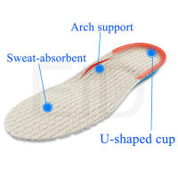 Plantillas de gel de silicona para zapatos ortopédicos, almohadilla para zapatos deportivos, absorción de impacto, soporte para arco - details 14