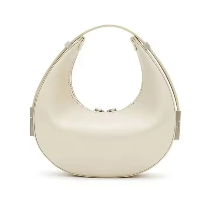 Bolso de hombro de media luna para mujer, bolso elegante informal que combina con todo, color sólido, estilo francés, Vie - 1