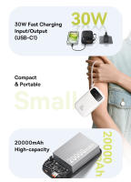 Baseus PD30W 20000mAh Power Bank Carga Rápida USB-C Carga Inalámbrica Batería de Litio-Ion - details 2
