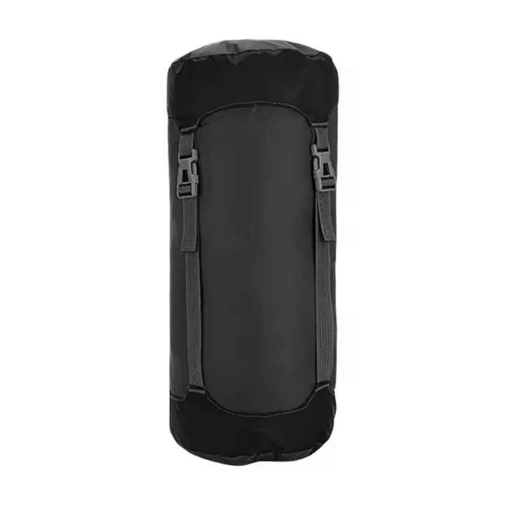 Bolsa de dormir para acampar ultraligera impermeable Bolsa de compresión con cordón, chaqueta de nailon, bolsa de almacenamiento para edredón - 1