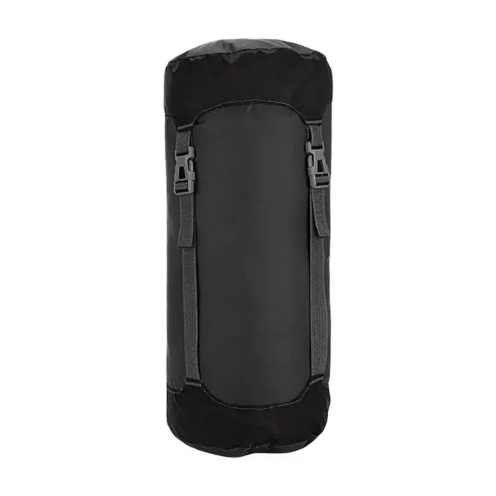 Bolsa de dormir para acampar ultraligera impermeable Bolsa de compresión con cordón, chaqueta de nailon, bolsa de almacenamiento para edredón - 1