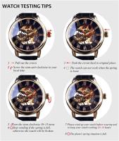Reloj mecánico automático transparente Forsining 199A de lujo de primera calidad con esqueleto de moda avanzada, correa de acero, relojes antiguos luminosos para hombre - details 18
