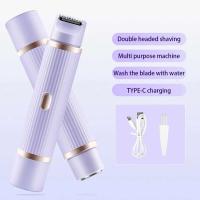 Recortador de Bikini pequeño 2 en 1 para mujer, removedor eléctrico recargable, afeitadora portátil para recortar el pelo en seco y húmedo - details 12