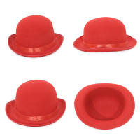 Halloween Men Women Magician Hats Cap Gentleman Jazz Hat Top Hat Black Red Party Bowler Hat - details 7