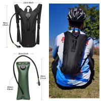 Mochila de Hidratación WUIING de 3 Litros - Bolsa Táctica para Agua con Correas Ajustables, Gran Capacidad para Senderismo, Ciclismo, Carrera y Escalada, Negra - details 4