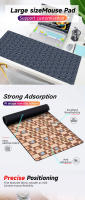 Alfombrilla de escritorio a rayas creativa, teclado, oficina, estudio, juegos, alfombrilla de ratón gruesa grande - details 0