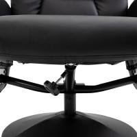 Reclinable hasta 145° °   y Giratorio 360° °   con Respaldo Ajustable para Salón Dormitorio Oficina 76x81x101 cm Negro - details 6