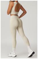 Pantalones de Yoga de Cintura Alta ALO NEAD Elevación de Cadera Alta, Salto Seco, Sensación Nude, Ajuste para Mujeres, Primavera/Otoño - details 8