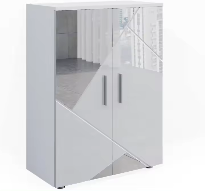 Armario de baño Mediano Irma, Blanco Alto Brillo, 60 x 81 cm - 1