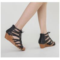 Sandalias de tacón con cuña para mujer, zapatos de verano. - details 6