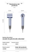 Nuevo secador de pelo de iones negativos de alta velocidad, adecuado para uso doméstico - details 0