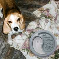 Comedero lento para perros, antiriego cuenco, alimentador lento, prevención de hinchazón interactiva, diseño saludable, cuenco para mascotas, B - details 2
