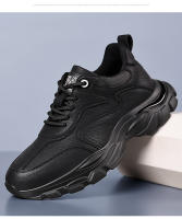 Primavera y otoño nuevos zapatos deportivos zapatos para correr de moda para hombres zapatos casuales negros con cordones zapatos para hombres jóvenes - details 4