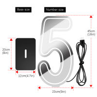 Luz Digital de Espejo Infinito de Doble Cara Luz de Neón LED Súper Brillante para Decoración de Fiesta y Diversión - details 4