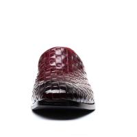Zapatos casuales italianos del vestido de la PU marrón coreano, mocasines de cuero genuino de los zapatos de los hombres de los deportes - details 11