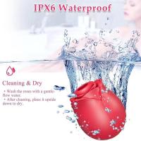 Embalaje privado SEXY Forma de rosa Vagina Vibrador de succión Succión de pezón Lamiendo oral Estimulador de clítoris Potentes productos íntimos Juguetes sexuales para - details 11