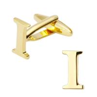 Gemelos de latón pulido a mano para hombre, joyería de alta calidad, chapado en oro, A-Z, 26 letras, moderno, nuevo - details 9