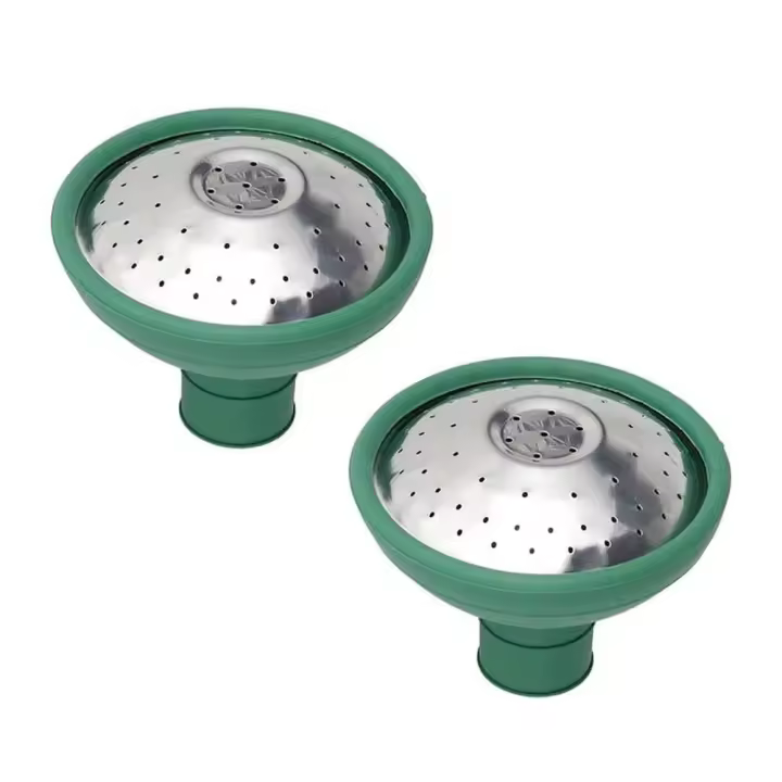 Cabezal de regadera a prueba de golpes, boquilla rociadora de plástico ampliamente Compatible, ahorro de agua, aspersor de agua ajustable, cabezal de rosa, 2 uds. - 1