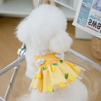 Vestido De Verano Para Perro Con Estampado De Fresa Y Piña Vestido Dulce Para Gato Chihuahua Yorkie Ropa De Mascota Summertop Pet Supplies - details 10