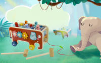 Wooden Whack-A-Mole Game