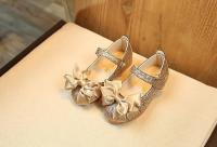 Zapatos de cuero para niñas pequeñas, zapatos planos grandes con purpurina y nudo de lazo, zapatos de vestir ostentosos de princesa para fiesta de baile - details 7