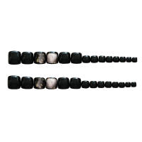 Lentejuelas doradas negras para mujeres y niñas, uñas postizas grandes y elegantes manchadas, manicura DIY - details 0