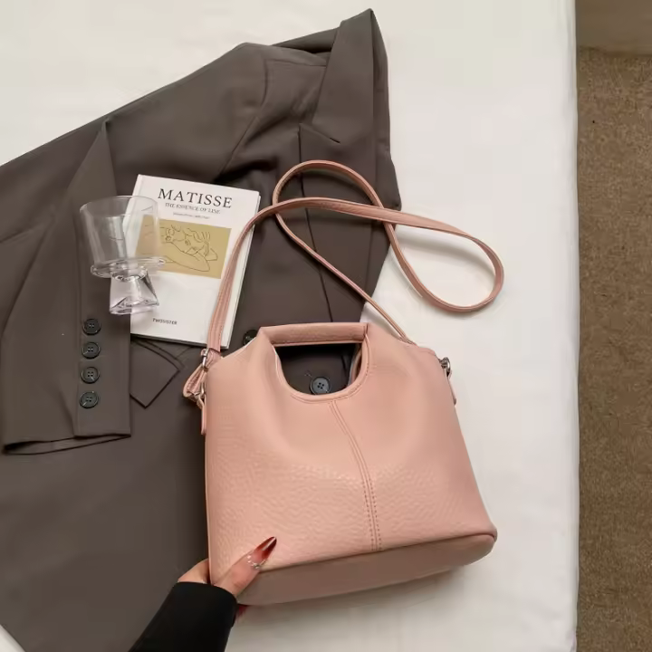 Bolso Crucero de Verano 2025 Estilo Retro Niche de Gran Capacidad Bolso de Mano Casual para Mujeres - 1
