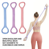 Cinturones de Yoga con espalda abierta para mujer, cinturón de estiramiento de Yoga, cuerda elástica de silicona, resistente al agua - details 1