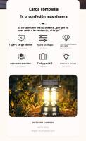 Lampara camping solar Retro multifunción recargable Portátil ligera playa Faroles jardin exterior - details 1
