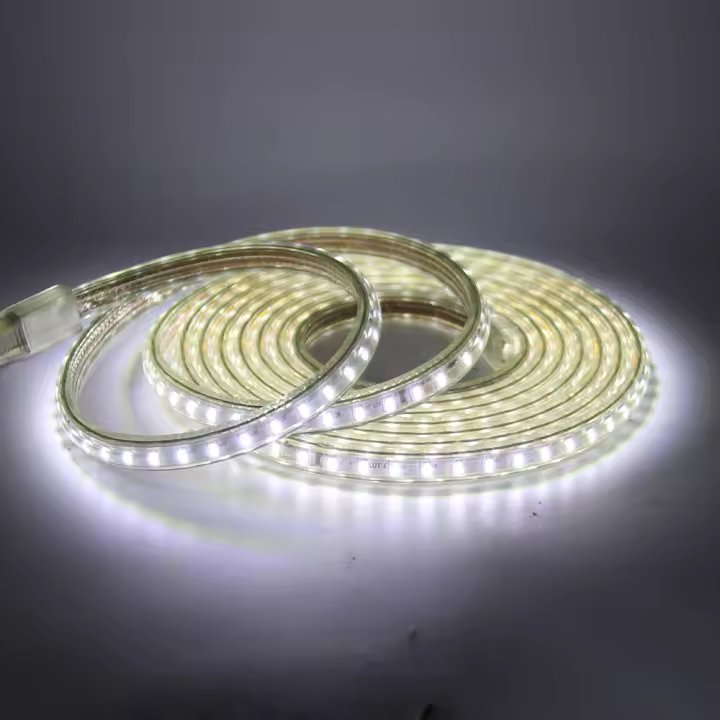 GAHADA Tira de LED Impermeable IP67 120LEDs/m Blanco Cálido Bleu Enchufe de Interruptor EU - 1