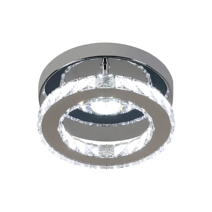 Lámparas de Techo Goeco con Cristal Plafon 16W LED para Dormitorio Sala de Estar Cocina Pasillo 3 Colores Ajustables Iluminación Decorativa Eficiencia de Energía - 1