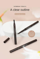 Lápiz potenciador de cejas de doble cabeza, tatuaje resistente al agua, lápiz profesional para cejas de larga duración con cepillo para cejas, maquillaje de ojos Natural - details 0