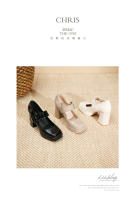 Zapatos Mary Jane de tacón alto con punta cuadrada, hebilla y tacón grueso. - details 20