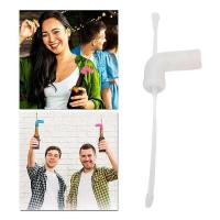 Embudo de Snorkel de cerveza portátil, Chugger de cerveza, bebida rápida para juegos de fiesta, Chugger de cerveza, embudo de botella de cerveza, Rosa - details 6