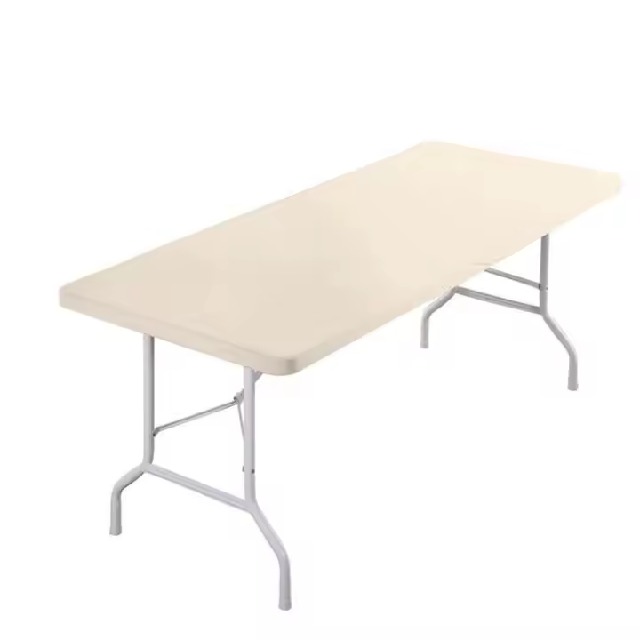 Mantel elástico de poliéster lavable con cubierta elástica, Protector para Picnic, fiesta al aire libre, mantel de boda - 1