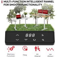 Escritorio Elevable Eléctrico 140x60 cm, con Controlador de Pantalla Digital y Memoria, Gancho para Auriculares y Soporte para Bebidas, Escritorio Ergonómico para Oficina y Hogar - Arce - details 1