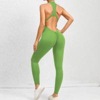 Conjuntos de Yoga de una pieza para mujer, ropa sin mangas, chaleco, mono corto de ejercicio, deporte, gimnasio, entrenamiento, Fitness, pantalones con espalda cruzada, 2025 - details 50