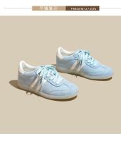 Nuevo verano océano azul suela suave cómodo con cordones de fondo plano estudiante universitario deportes y zapatos de ocio - details 15