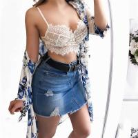 Sexy mujer Ence sujetador acolchado Crop Tops pantalones de verano Bustier Bralette chaleco corsé ajustado - details 4