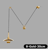 LEFAN-Lámpara de araña telescópica con polea, candelabro de elevación ajustable, diseño de personalidad para restaurante, Bauhaus Cafe - details 10