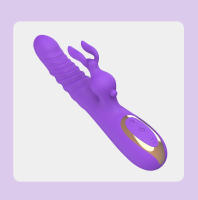 Juguetes sexuales, masturbador femenino, vibrador AV telescópico de conejo, vibrador de punto G de doble choque, vibrador telescópico de pene de simulación femenino - details 11