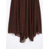 Vestido de malla de seda plisado clásico para mujer nuevo estilo hecho a mano - details 9